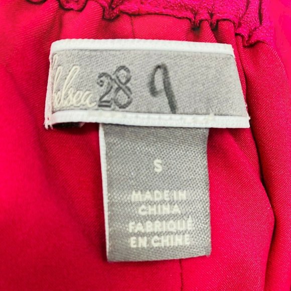 Chelsea28 Twist Back Cutout Sheath Dress Pink Small Women V-Neckline Sleeveless - Picture 3 of 3